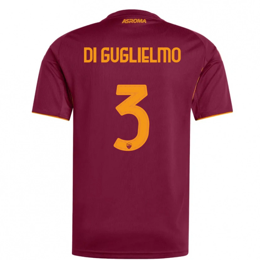 Danxen Dámské Lucia Di Guglielmo #3 Burgundská Oranžová Domů Hráčské Dresy 2025/26 Dres