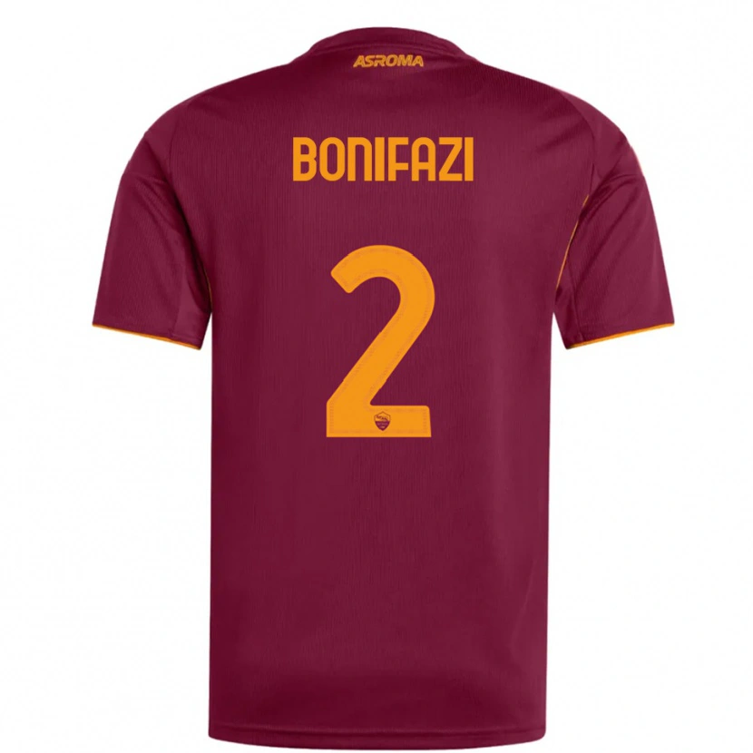 Danxen Dámské Giampaolo Bonifazi #2 Burgundská Oranžová Domů Hráčské Dresy 2025/26 Dres