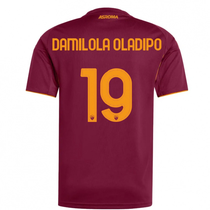 Danxen Dámské Shukurat Damilola Oladipo #19 Burgundská Oranžová Domů Hráčské Dresy 2025/26 Dres