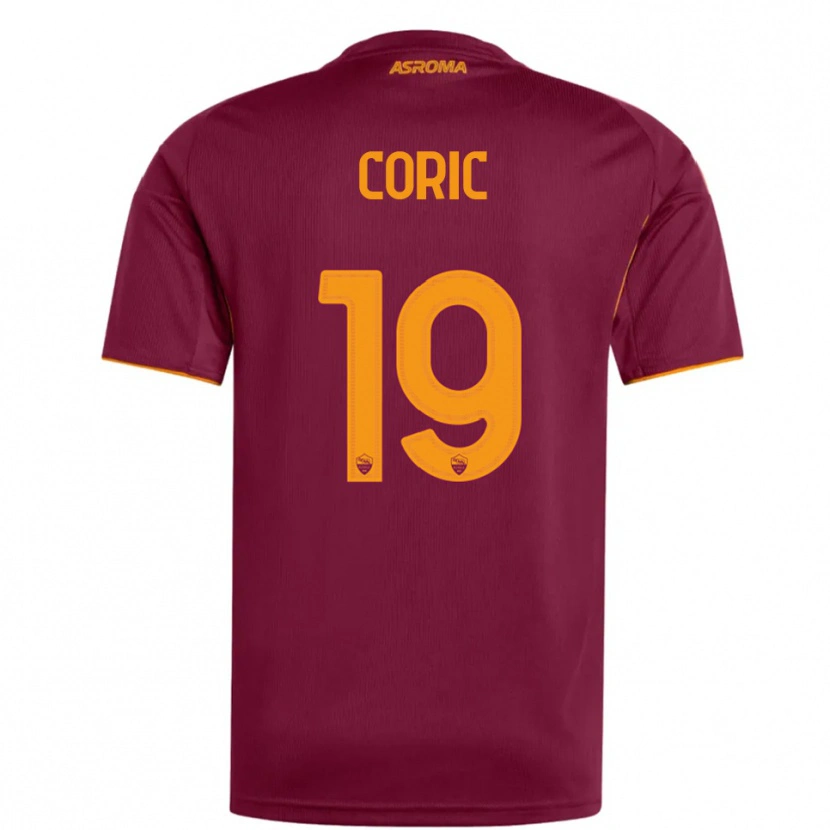 Danxen Dámské Ante Coric #19 Burgundská Oranžová Domů Hráčské Dresy 2025/26 Dres