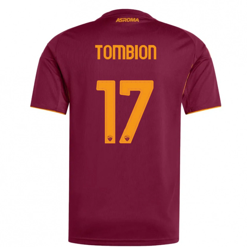 Danxen Dámské Gianmarco Tombion #17 Burgundská Oranžová Domů Hráčské Dresy 2025/26 Dres