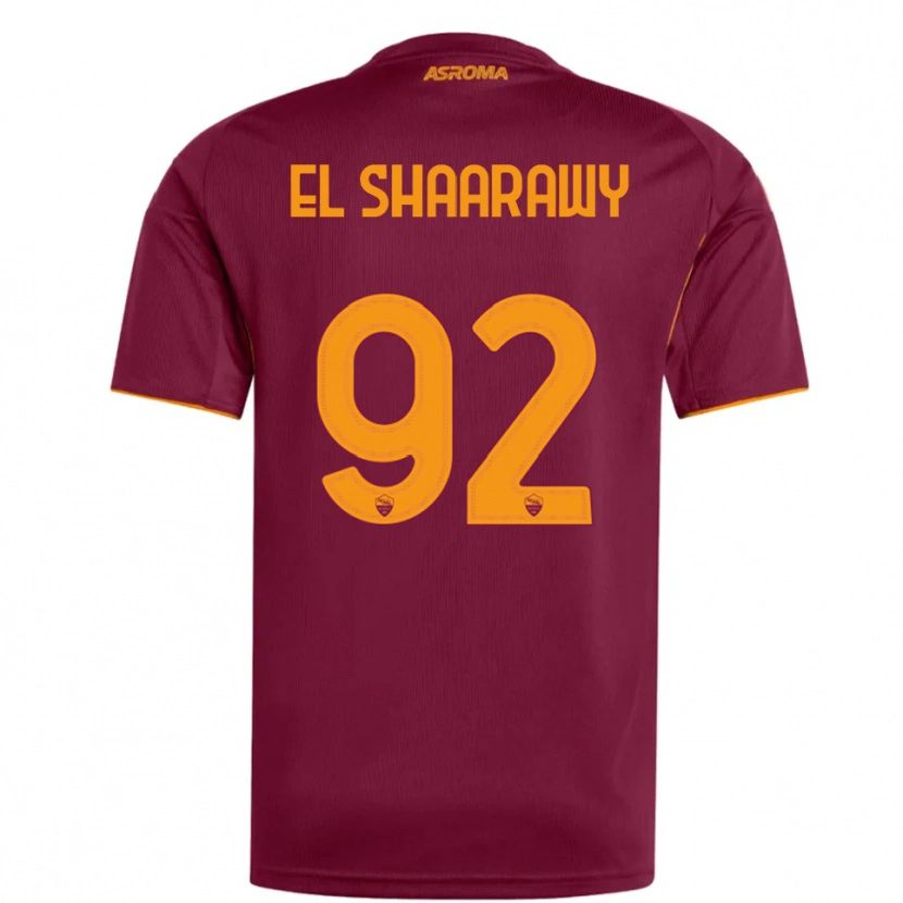 Danxen Dámské Stephan El Shaarawy #92 Burgundská Oranžová Domů Hráčské Dresy 2025/26 Dres