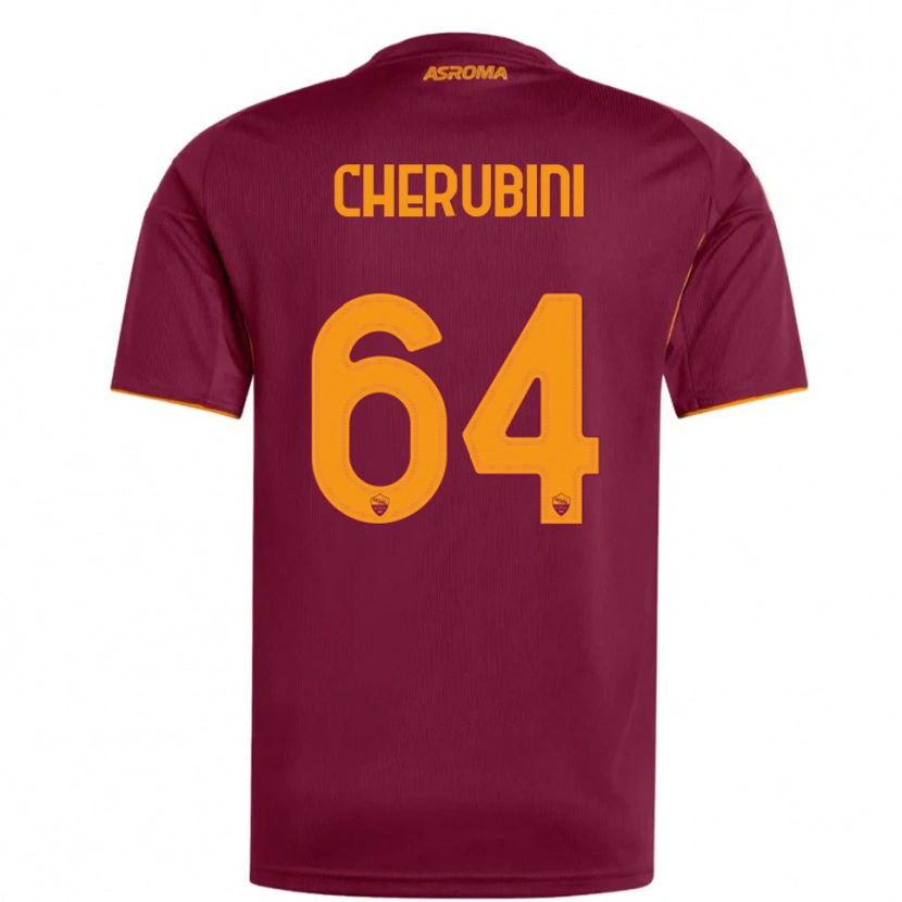 Danxen Dámské Luigi Cherubini #64 Burgundská Oranžová Domů Hráčské Dresy 2025/26 Dres
