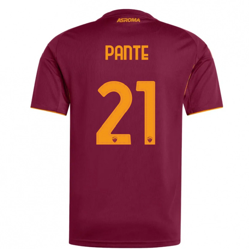 Danxen Dámské Mia Tecla Christina Pante #21 Burgundská Oranžová Domů Hráčské Dresy 2025/26 Dres