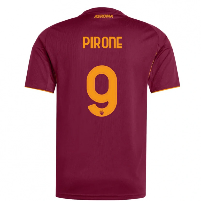 Danxen Dámské Valeria Pirone #9 Burgundská Oranžová Domů Hráčské Dresy 2025/26 Dres