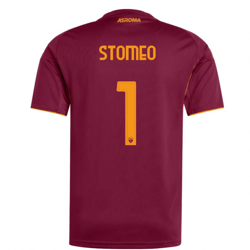 Danxen Dámské Giorgio Stomeo #1 Burgundská Oranžová Domů Hráčské Dresy 2025/26 Dres