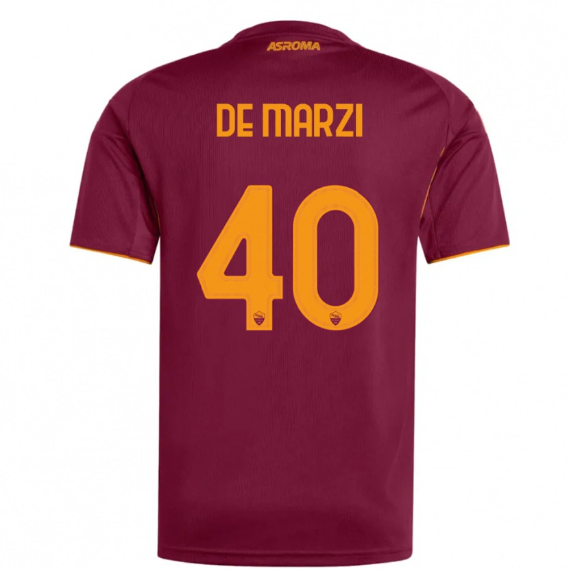 Danxen Dámské Giorgio De Marzi #40 Burgundská Oranžová Domů Hráčské Dresy 2025/26 Dres