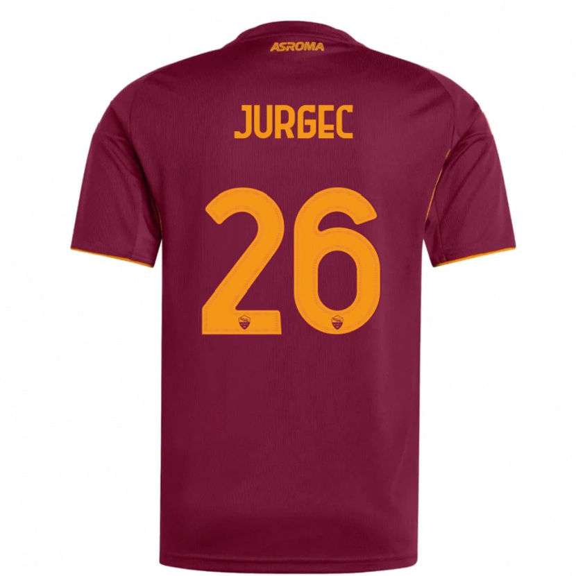 Danxen Dámské Jan Jurgec #26 Burgundská Oranžová Domů Hráčské Dresy 2025/26 Dres