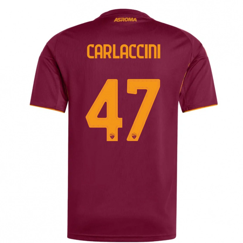 Danxen Dámské Samuele Carlaccini #47 Burgundská Oranžová Domů Hráčské Dresy 2025/26 Dres