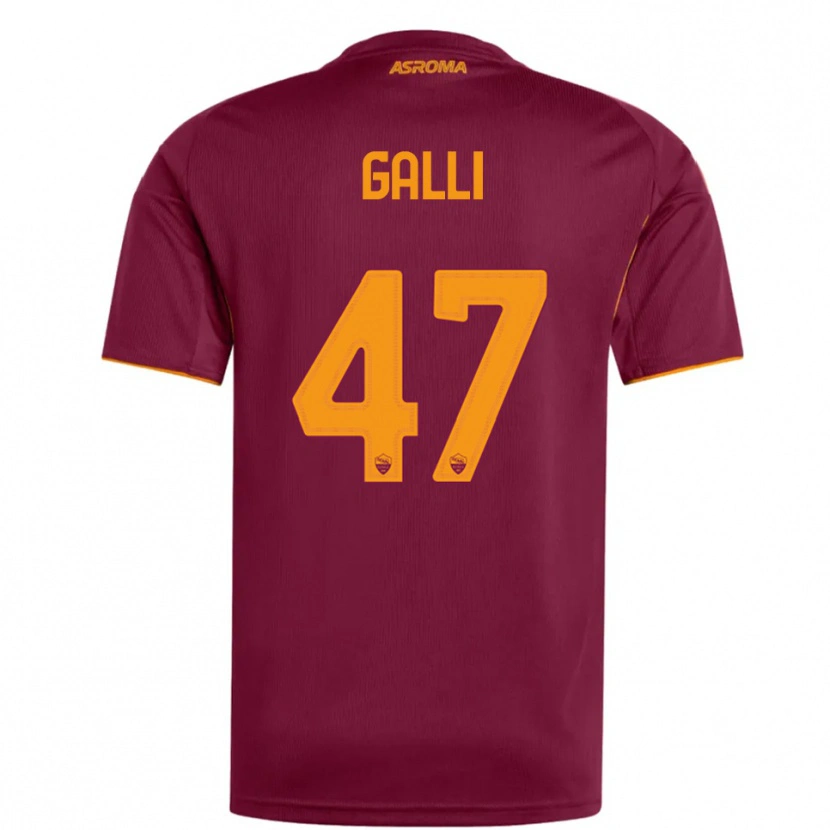 Danxen Dámské Giulia Galli #47 Burgundská Oranžová Domů Hráčské Dresy 2025/26 Dres
