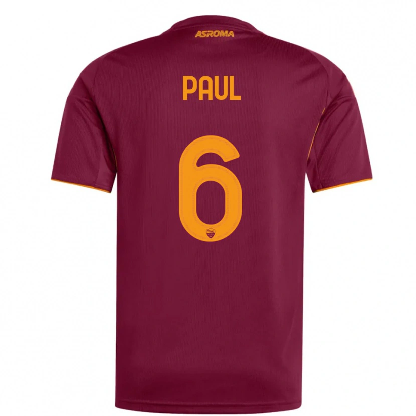 Danxen Dámské Daniele Paul #6 Burgundská Oranžová Domů Hráčské Dresy 2025/26 Dres