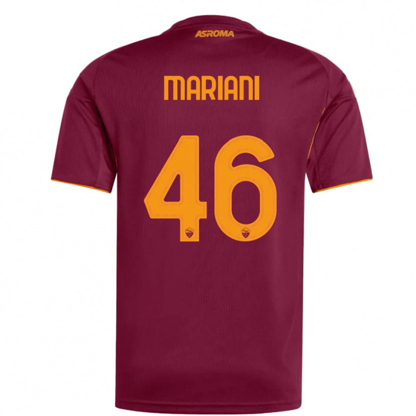 Danxen Dámské Christian Mariani #46 Burgundská Oranžová Domů Hráčské Dresy 2025/26 Dres