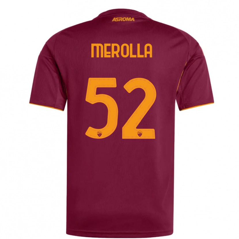 Danxen Dámské Liliana Merolla #52 Burgundská Oranžová Domů Hráčské Dresy 2025/26 Dres