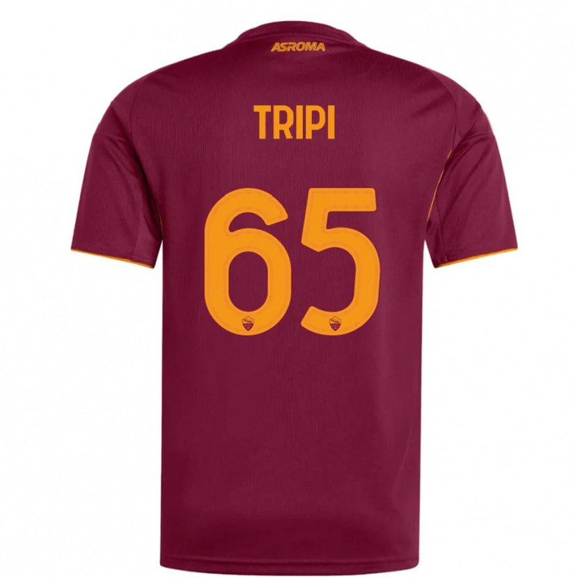 Danxen Dámské Filippo Tripi #65 Burgundská Oranžová Domů Hráčské Dresy 2025/26 Dres