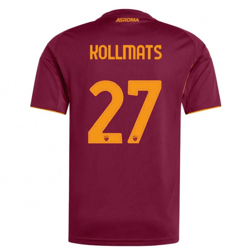 Danxen Dámské Beata Kollmats #27 Burgundská Oranžová Domů Hráčské Dresy 2025/26 Dres
