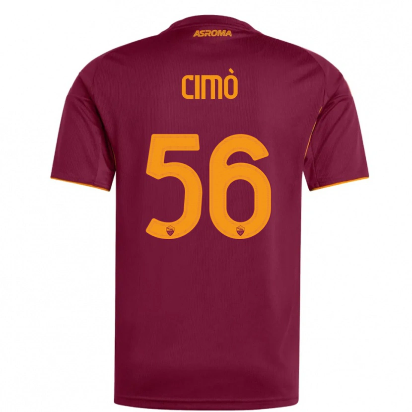 Danxen Dámské Giada Cimò #56 Burgundská Oranžová Domů Hráčské Dresy 2025/26 Dres