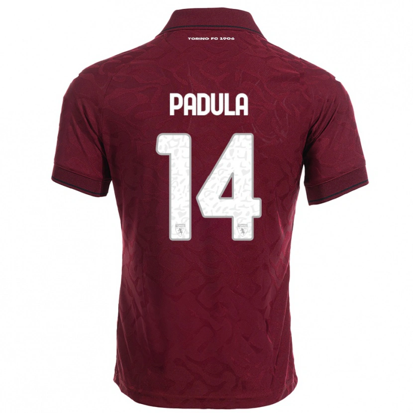 Danxen Dámské Cristian Padula #14 Burgundská Bílá Domů Hráčské Dresy 2025/26 Dres