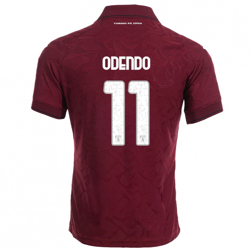 Danxen Dámské Patrick Odendo #11 Burgundská Bílá Domů Hráčské Dresy 2025/26 Dres