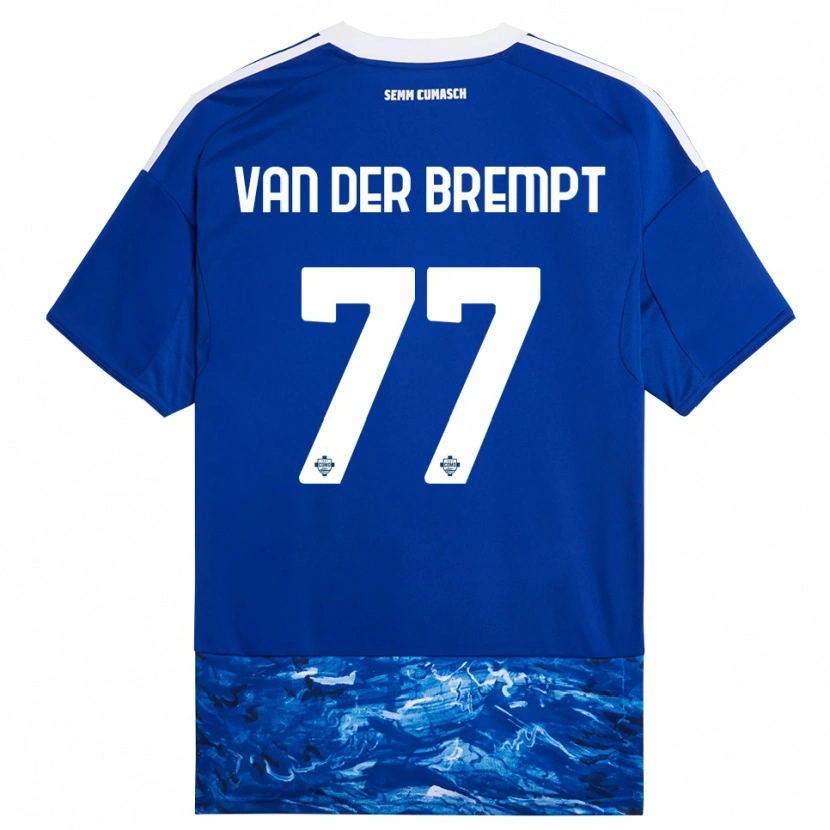Danxen Dámské Ignace Van Der Brempt #77 Modrá Bílá Domů Hráčské Dresy 2025/26 Dres