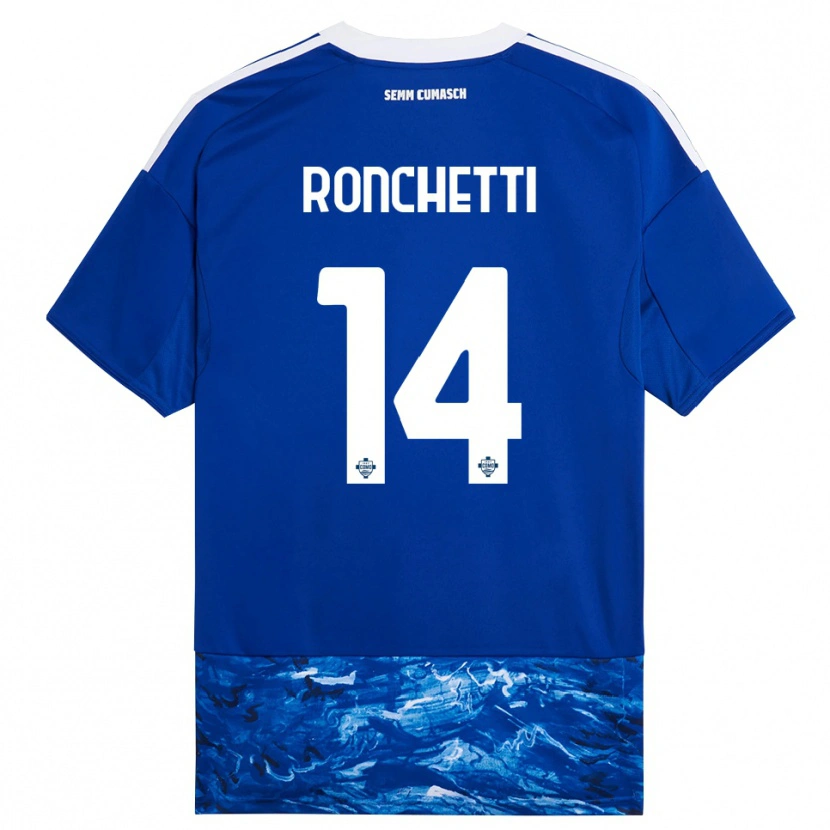 Danxen Dámské Fabio Ronchetti #14 Modrá Bílá Domů Hráčské Dresy 2025/26 Dres