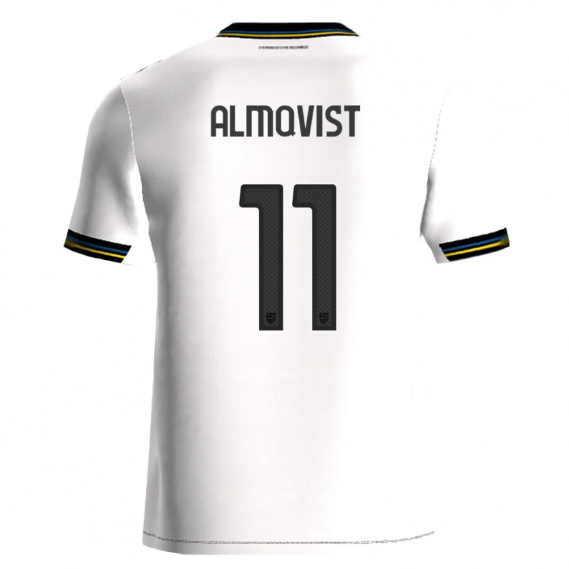 Danxen Dámské Pontus Almqvist #11 Bílá Černá Domů Hráčské Dresy 2025/26 Dres