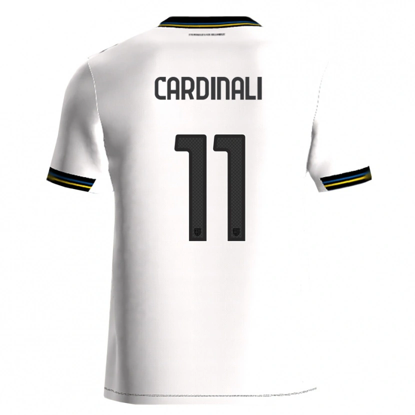 Danxen Dámské Alessandro Cardinali #11 Bílá Černá Domů Hráčské Dresy 2025/26 Dres