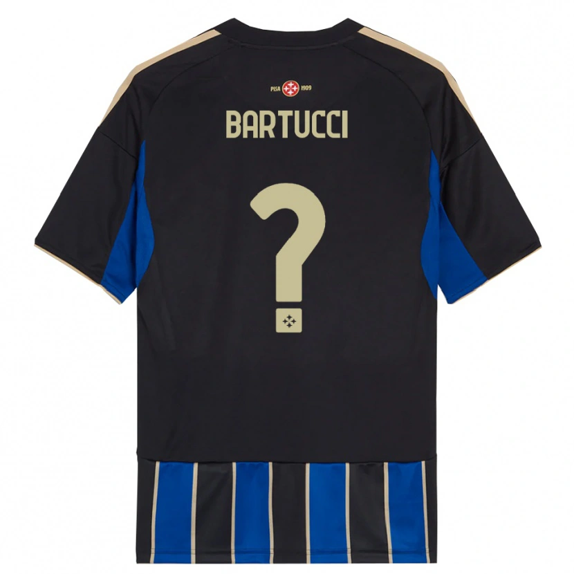 Danxen Dámské Manuel Bartucci #0 Černá Modrá Domů Hráčské Dresy 2025/26 Dres