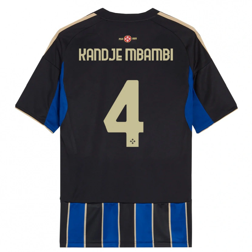 Danxen Dámské Jeremy Kandje Mbambi #4 Černá Modrá Domů Hráčské Dresy 2025/26 Dres