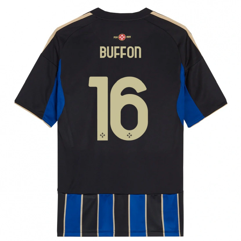 Danxen Dámské Louis Buffon #16 Černá Modrá Domů Hráčské Dresy 2025/26 Dres