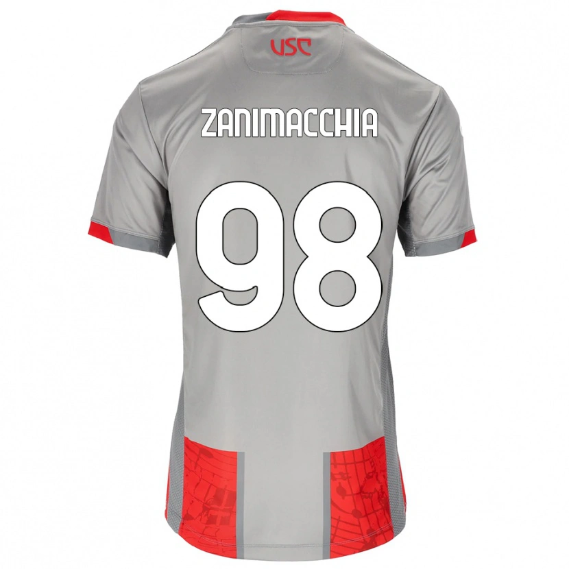 Danxen Dámské Luca Zanimacchia #98 Červená Šedá Domů Hráčské Dresy 2025/26 Dres