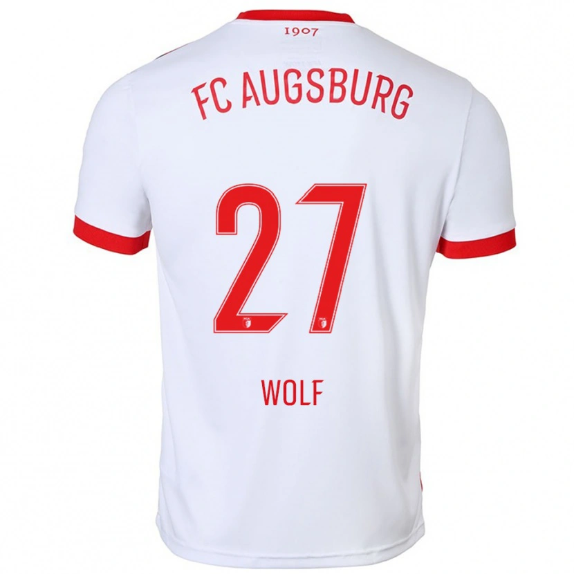Danxen Dámské Marius Wolf #27 Bílá Červená Domů Hráčské Dresy 2025/26 Dres
