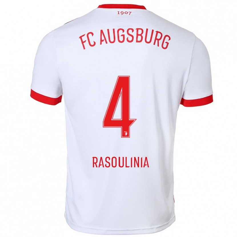 Danxen Dámské Nick Rasoulinia #4 Bílá Červená Domů Hráčské Dresy 2025/26 Dres