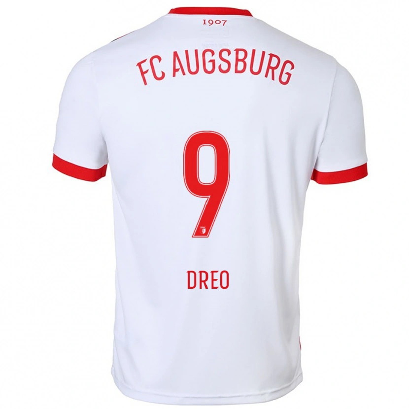 Danxen Dámské David Dreo #9 Bílá Červená Domů Hráčské Dresy 2025/26 Dres