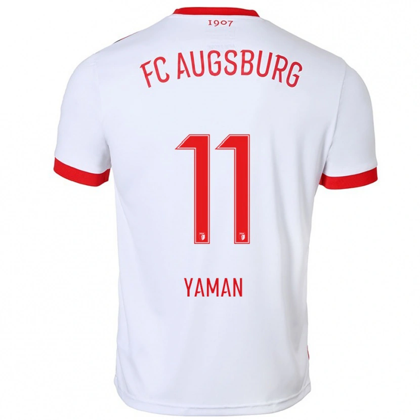 Danxen Dámské Kerim Yaman #11 Bílá Červená Domů Hráčské Dresy 2025/26 Dres