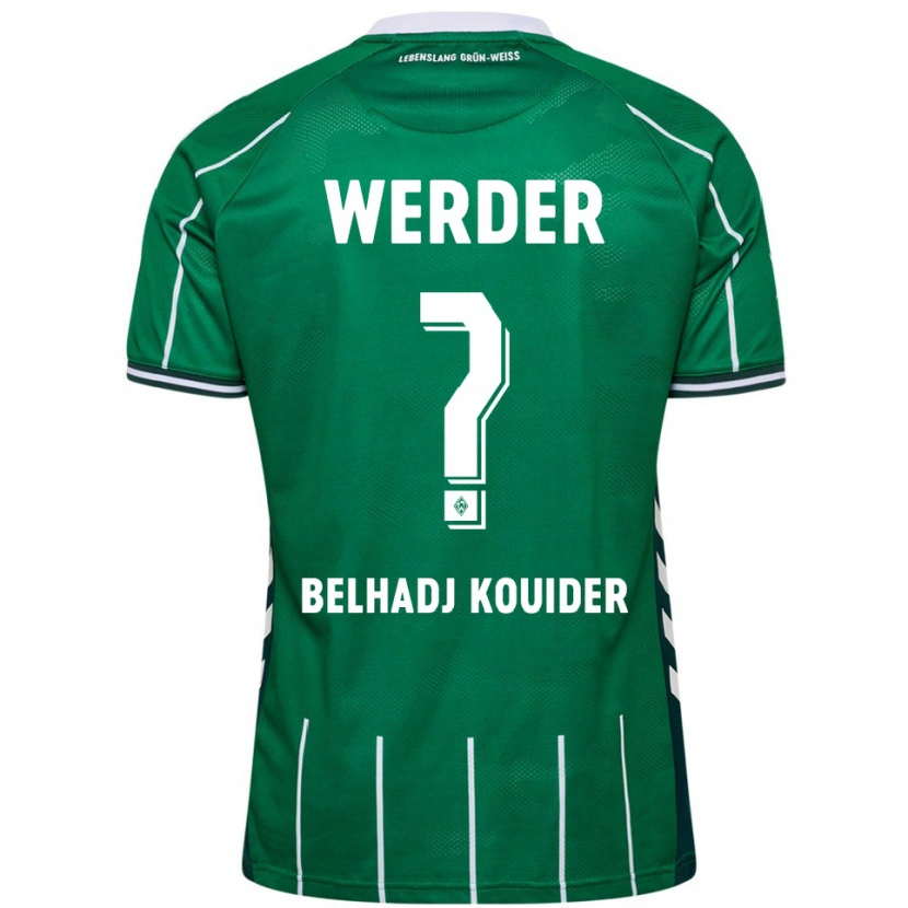Danxen Dámské Mahfoud Belhadj Kouider #0 Zelená Bílá Domů Hráčské Dresy 2025/26 Dres