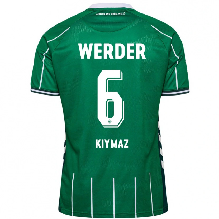 Danxen Dámské Anil Kiymaz #6 Zelená Bílá Domů Hráčské Dresy 2025/26 Dres