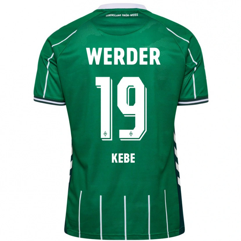 Danxen Dámské David Kébé #19 Zelená Bílá Domů Hráčské Dresy 2025/26 Dres