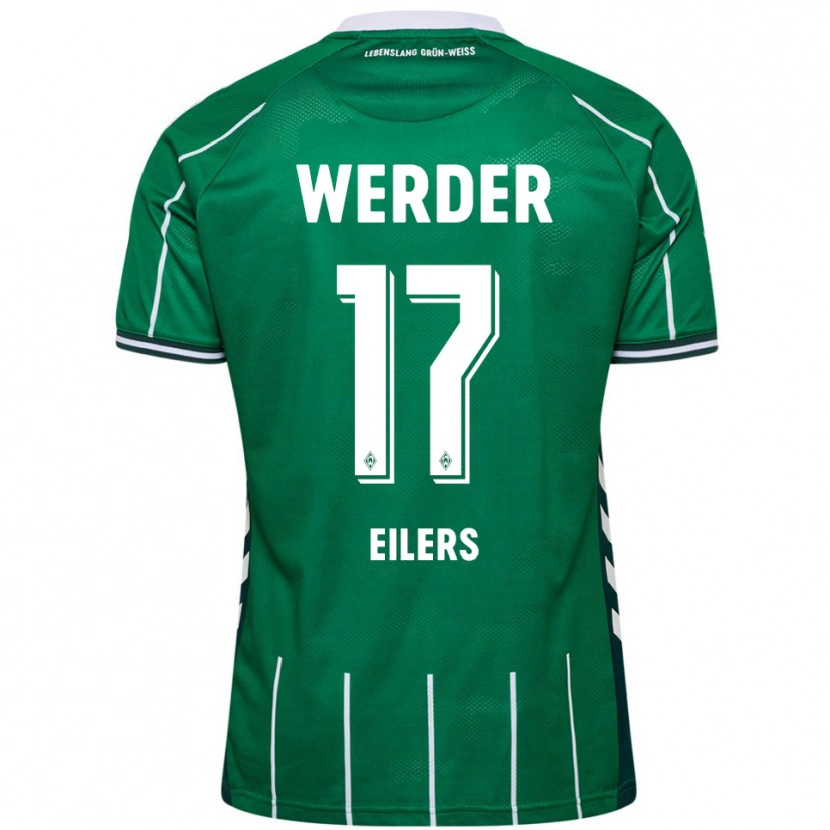 Danxen Dámské Jonas Eilers #17 Zelená Bílá Domů Hráčské Dresy 2025/26 Dres