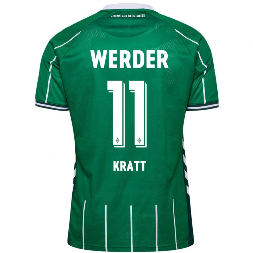 Danxen Dámské Ronan Kratt #11 Zelená Bílá Domů Hráčské Dresy 2025/26 Dres