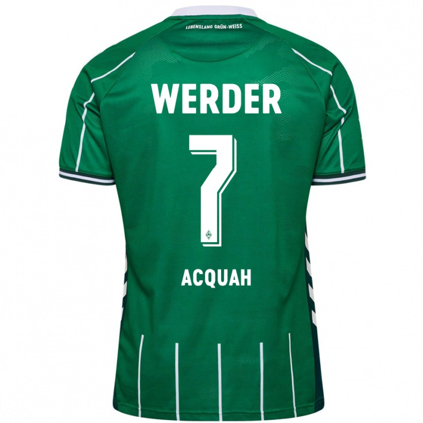 Danxen Dámské Joseph Shadrach Acheampong Acquah #7 Zelená Bílá Domů Hráčské Dresy 2025/26 Dres