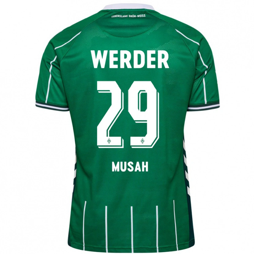 Danxen Dámské Salim Musah #29 Zelená Bílá Domů Hráčské Dresy 2025/26 Dres