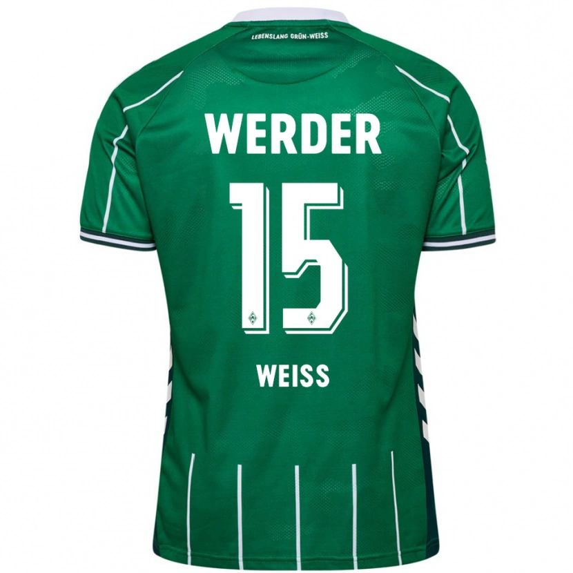 Danxen Dámské Michelle Weiß #15 Zelená Bílá Domů Hráčské Dresy 2025/26 Dres