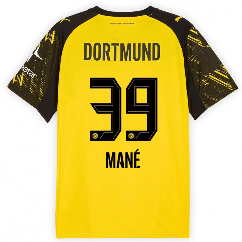 Danxen Dámské Filippo Mané #39 Žlutá Černá Domů Hráčské Dresy 2025/26 Dres