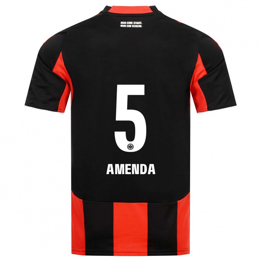 Danxen Dámské Aurèle Amenda #5 Černá Červená Domů Hráčské Dresy 2025/26 Dres