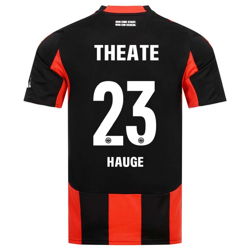 Danxen Dámské Jens Petter Hauge #23 Černá Červená Domů Hráčské Dresy 2025/26 Dres