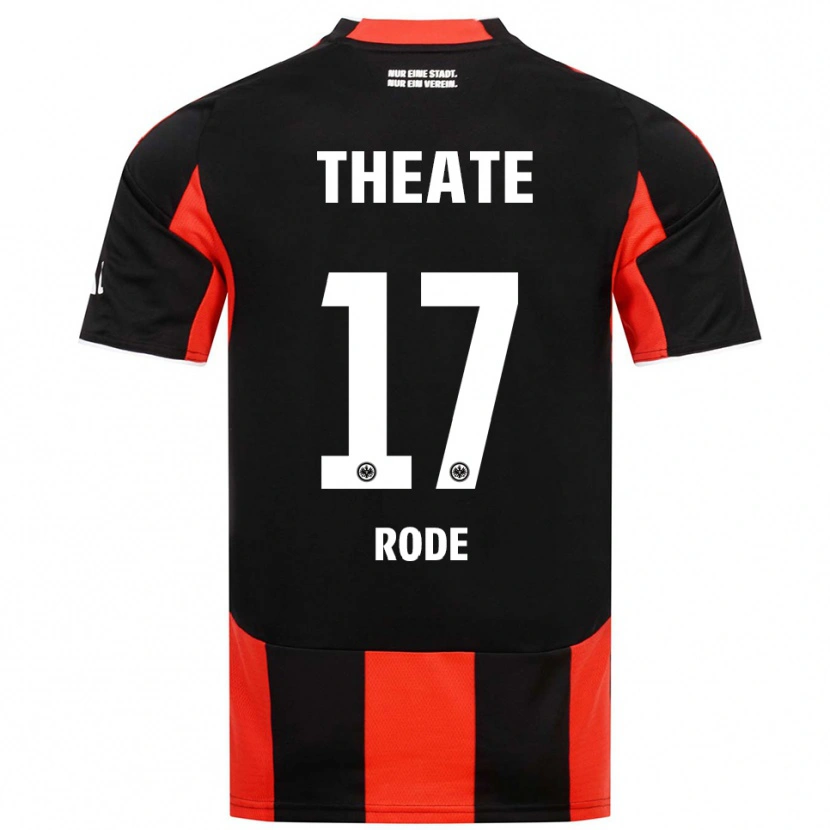 Danxen Dámské Sebastian Rode #17 Černá Červená Domů Hráčské Dresy 2025/26 Dres