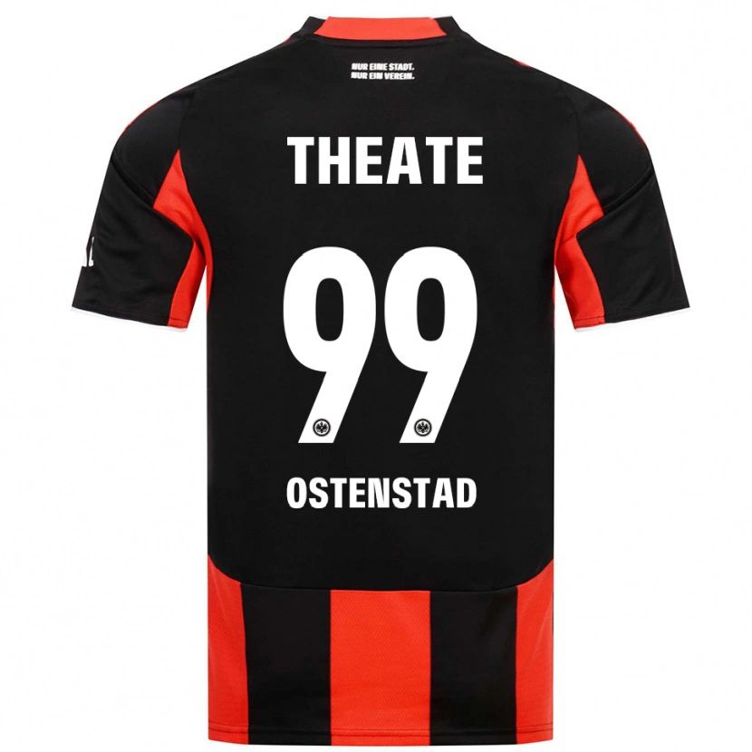 Danxen Dámské Marthine Østenstad #99 Černá Červená Domů Hráčské Dresy 2025/26 Dres