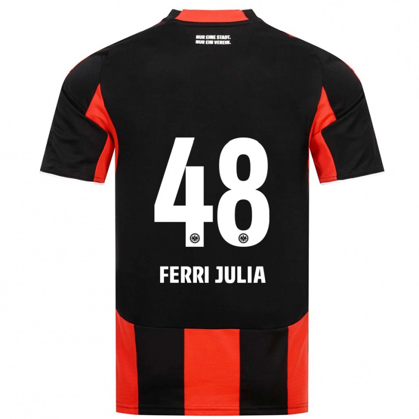 Danxen Dámské Nacho Ferri #48 Černá Červená Domů Hráčské Dresy 2025/26 Dres