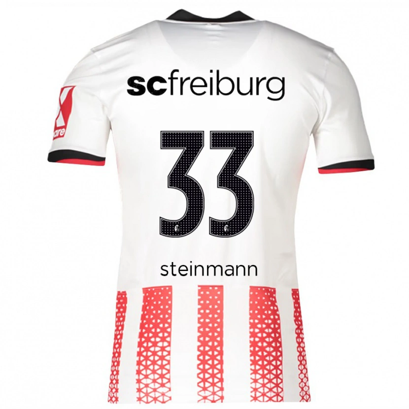 Danxen Dámské Karl Steinmann #33 Bílá Červená Domů Hráčské Dresy 2025/26 Dres