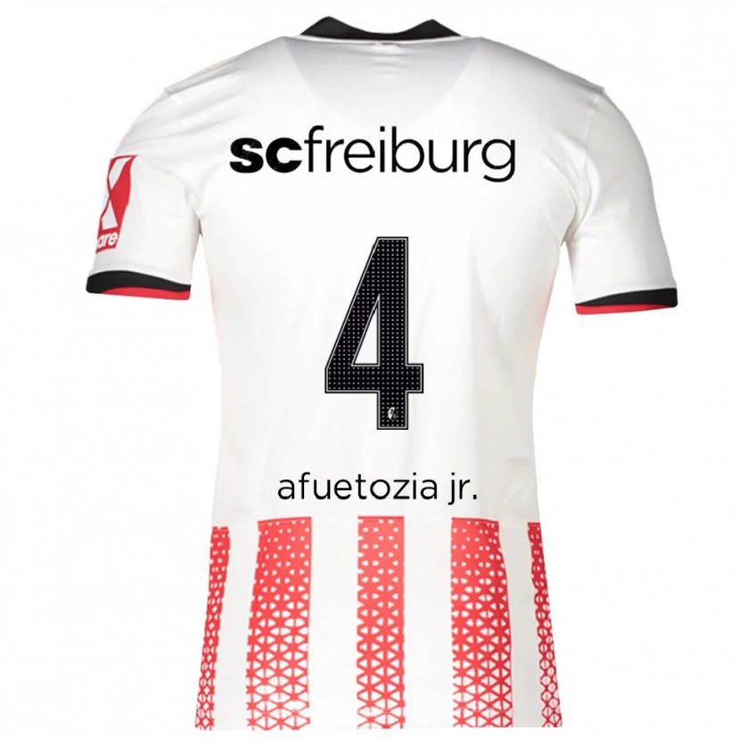 Danxen Dámské Junior Atemkeng #4 Bílá Červená Domů Hráčské Dresy 2025/26 Dres